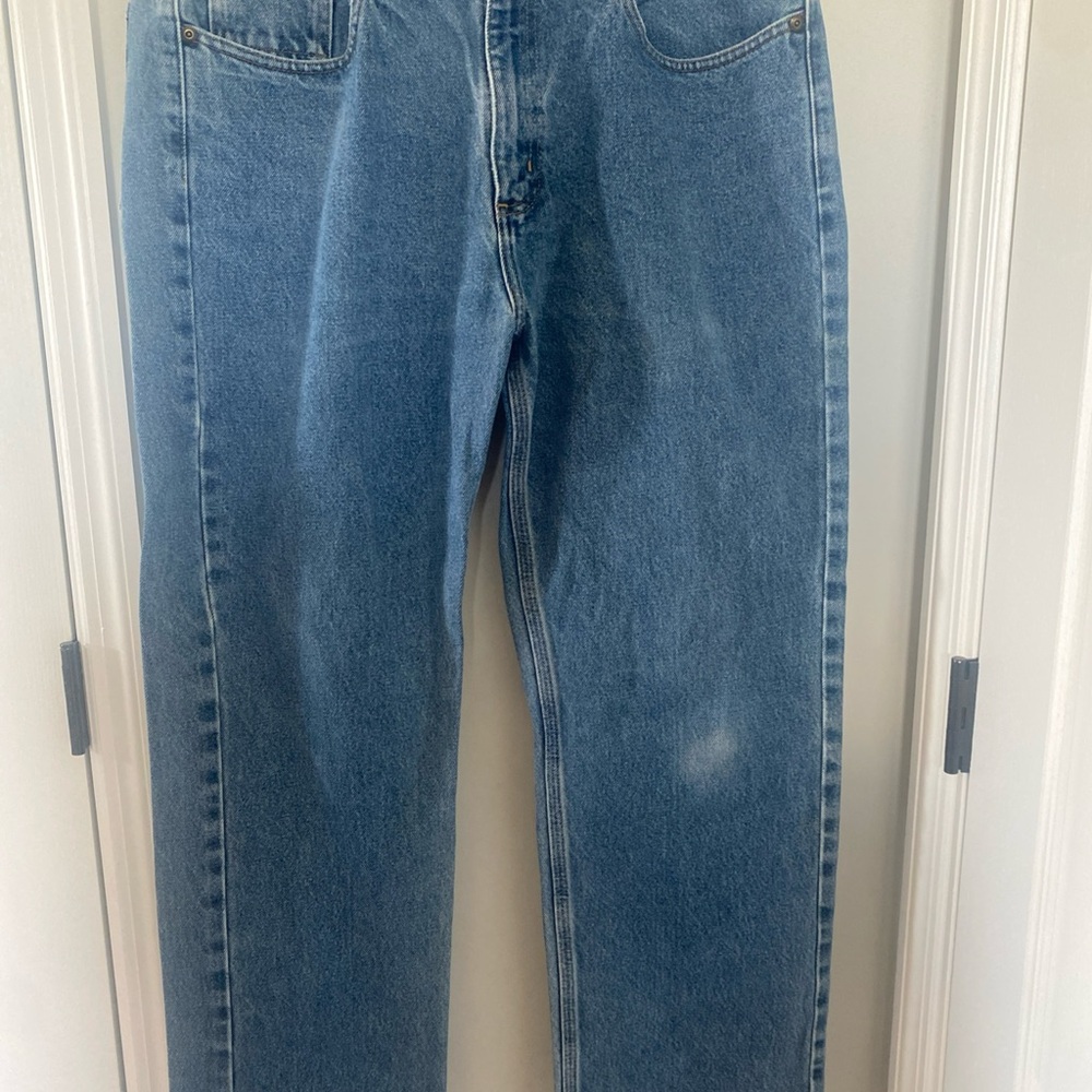 Carhartt Men's Straight Blue Jeans 36x32
